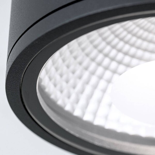 ORION LED mennyezeti spotlámpa Sputnik IP65 Ø 14,5 cm, Fekete, Fürdőszoba, Alumínium, Modern