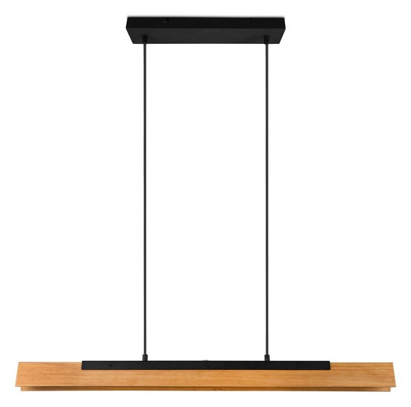 Trio Lighting LED lógó világítás Kerala érzékelős dimmerrel, dimmelhető, Világos fa, Nappali / Étkező, Fa, Modern