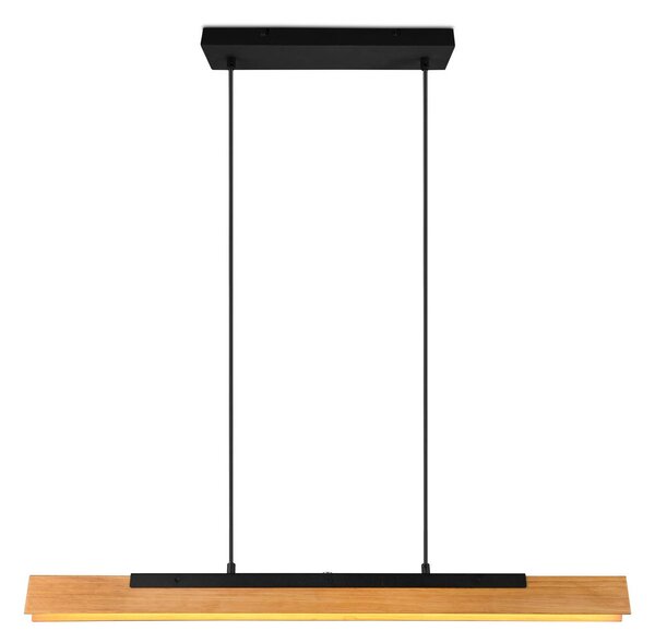 Trio Lighting LED lógó világítás Kerala érzékelős dimmerrel, dimmelhető, Világos fa, Nappali / Étkező, Fa, Modern