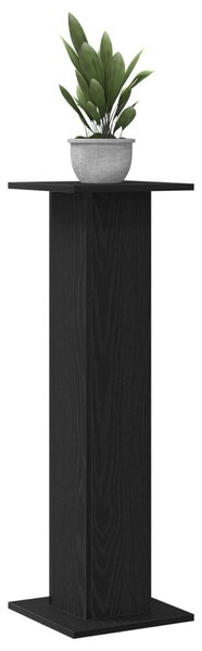 Növényállvány 2 db Fekete tölgy 30 x 30 x 95 cm Szerelt fa