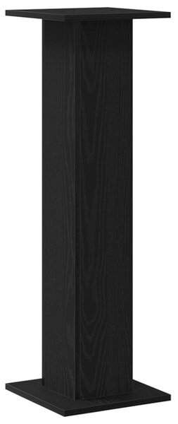 Növényállvány 2 db Fekete tölgy 30 x 30 x 95 cm Szerelt fa