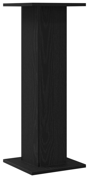 Növényállvány 2 db Fekete tölgy 30 x 30 x 80 cm Szerelt fa