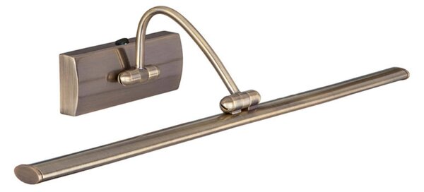 Searchlight LED képlámpa Head állítható fejjel, 38 cm, Bronz / antik sárgaréz, Nappali / Étkező, fém, Modern