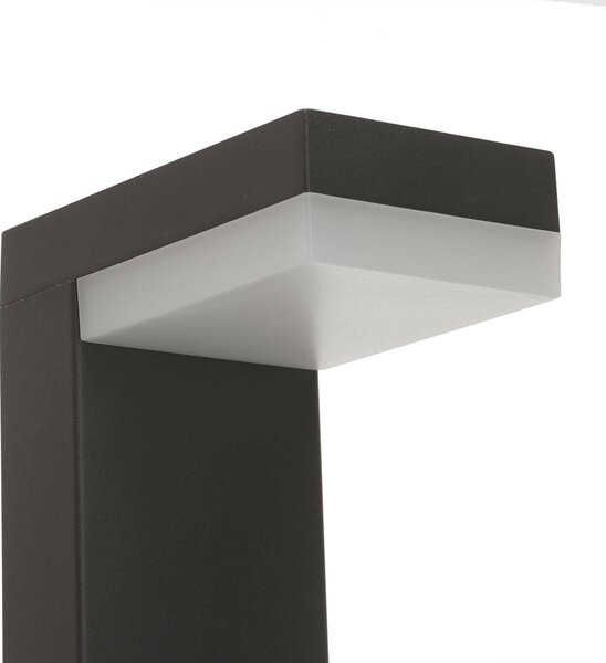 Lindby LED-es útvilágítás Dionys, magasság 70 cm, antracit, fém, Fekete, Rozsdamentes acél, Modern