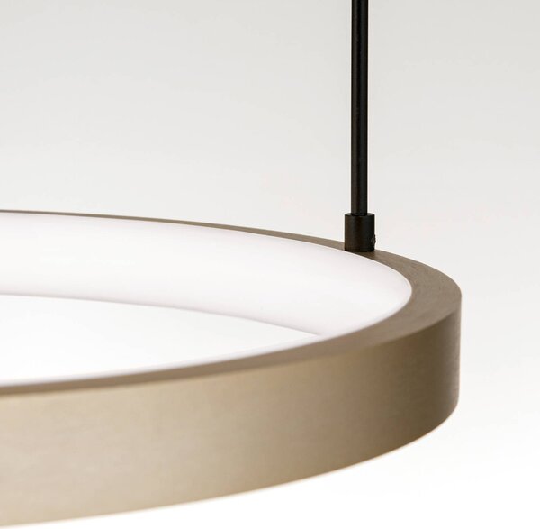 ORION LED lógó világítás Nuvano, 3 izzós, fekete/arany, dimmelhető, Fekete, Nappali / Étkező, fém, Modern
