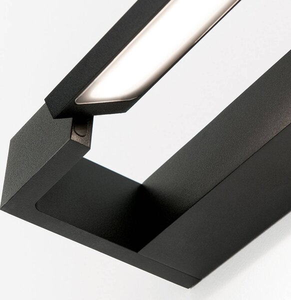 ORION LED tükörvilágítás Marilyn fekete színben, szélesség 60cm, Fekete, Fürdőszoba, Alumínium, Modern