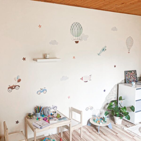 INSPIO - átragasztható textil matrica - Járművek - falmatrica