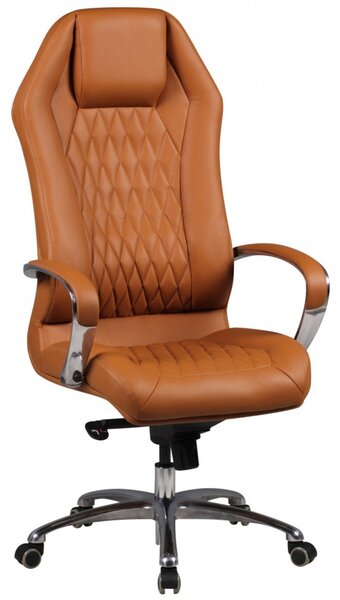 MONTEREY bőr irodai szék - caramel