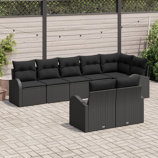 Kerti Kanapé Szett 8 pcs polirattan
