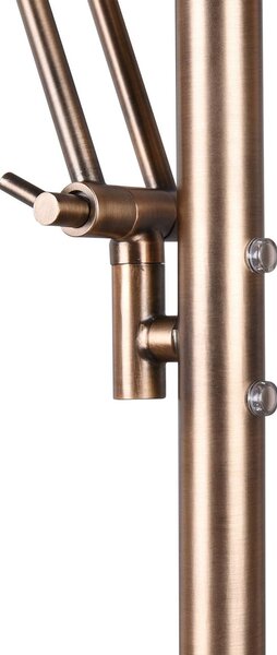 Trio Lighting Barrie LED mennyezeti lámpa olvasólámpával, antik sárgaréz, dimmelhető, Bronz / antik sárgaréz, Nappali / Étkező, fém, Modern