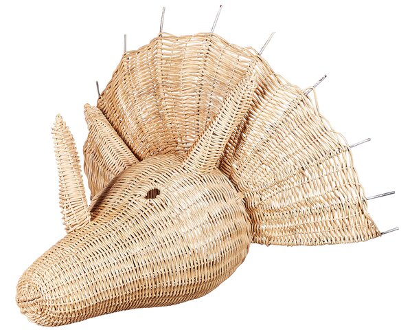 Fali Dekoráció Dinoszaurusz BIOKO Rattan 44 cm Természetes