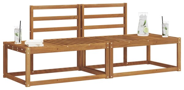 VidaXL Kültéri kanapé szett 2 pcs Természetes 182,5 x 63 x 73 cm