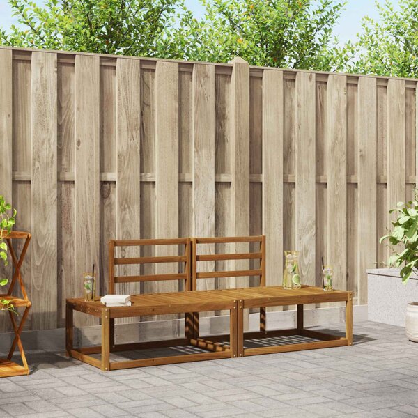 VidaXL Kültéri kanapé szett 2 pcs Természetes 182,5 x 63 x 73 cm