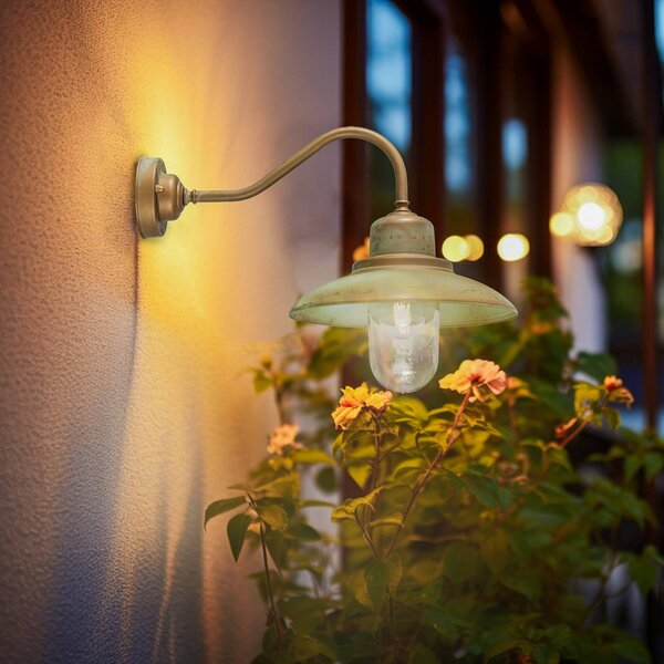 Moretti Luce Külső fali világítás, sárgaréz réz, antikolt, Bronz / antik sárgaréz, Sárgaréz, Tengeri
