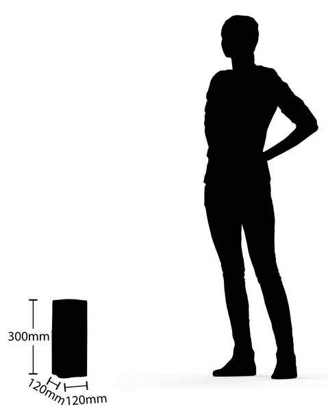 Lucande Obuna talapzatlámpa, magasság 30 cm, dimmelhető, Fekete, Alumínium, Modern