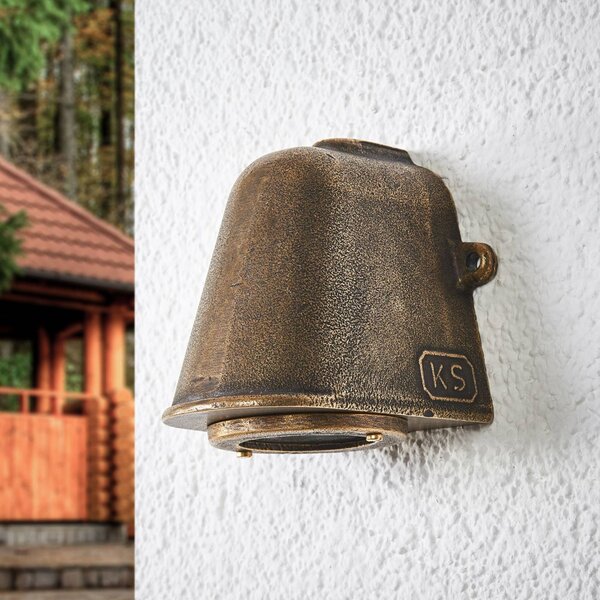 K.S. Verlichting Bronz színű kültéri fali lámpa Offshore, Bronz / antik sárgaréz, Sárgaréz, Antik