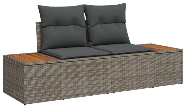 Kert étkező szett párnával 8 pcs Szürke és Barna