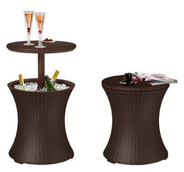 Cool Bar Rattan kerti italtartó asztal