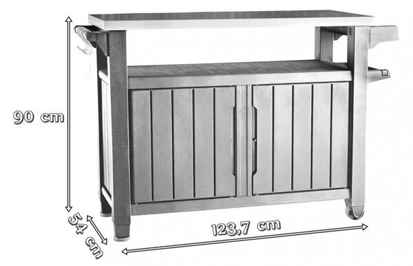 Unity XL 183L grill asztal
