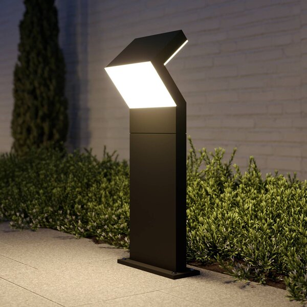 Arcchio LED állványlámpa Havin, antracit, fém, 60cm, Fekete, Alumínium, Modern