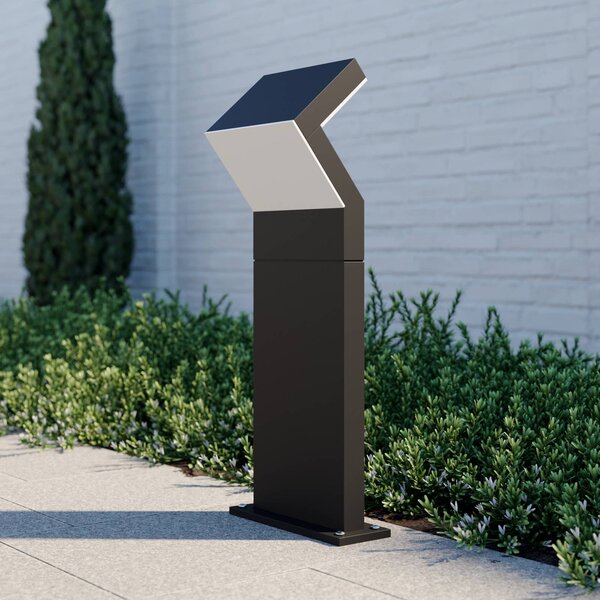 Arcchio LED állványlámpa Havin, antracit, fém, 60cm, Fekete, Alumínium, Modern