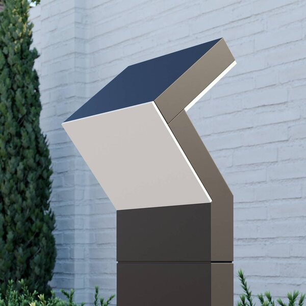 Arcchio LED állványlámpa Havin, antracit, fém, 60cm, Fekete, Alumínium, Modern