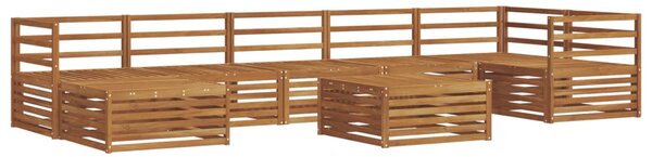 VidaXL Kültéri kanapé szett 8 pcs Természetes