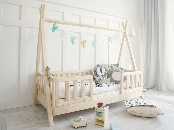 TIPI Duo leesésgátlós gyerekágy 90x190 - natúr