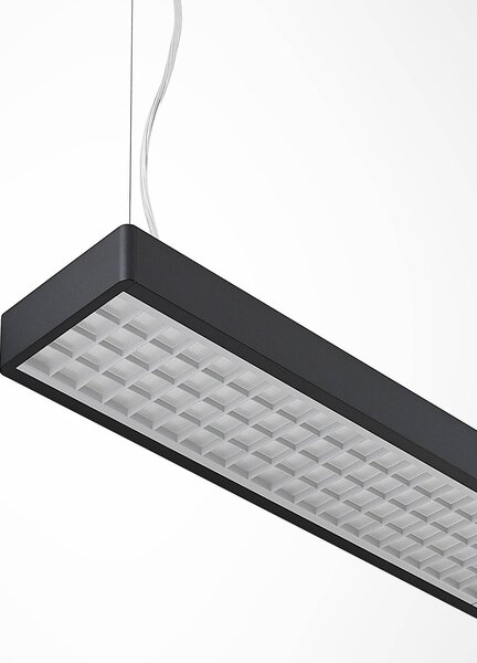 Arcchio Susi LED irodai függesztett lámpa, fekete, 120cm, 4000K, DALI, dimmelhető, Fekete, Dolgozószoba / Iroda, Alumínium, Modern