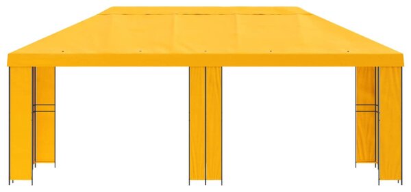 Kerti pavilon 6 x 3 m Sárga Poliészter és acél 190 gsm