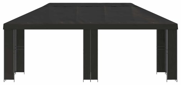 Kerti pavilon 6 x 3 m Antracitszürke Poliészter és acél 190 gsm
