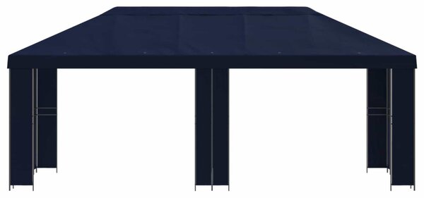 Kerti pavilon 6 x 3 m Kék Poliészter és acél 190 gsm