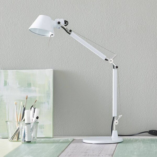 Artemide Tolomeo Micro asztali világítás, fehér, Fehér / opál, Dolgozószoba / Iroda, Alumínium, Dizájn