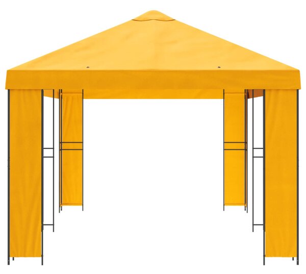 Kerti pavilon 6 x 3 m Sárga Poliészter és acél 190 gsm