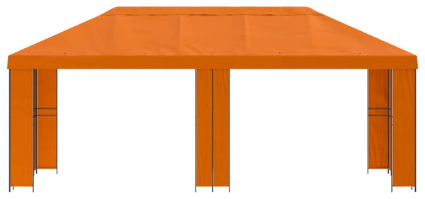Kerti pavilon 6 x 3 m Narancssárga Poliészter és acél 190 gsm