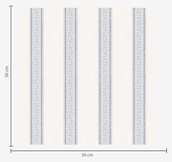 Tapéta Világoskék-szürke csíkok levelekkel, Tapétá geometria, Tapétá geometria csíkok, a01249v1 : Uwalls.hu