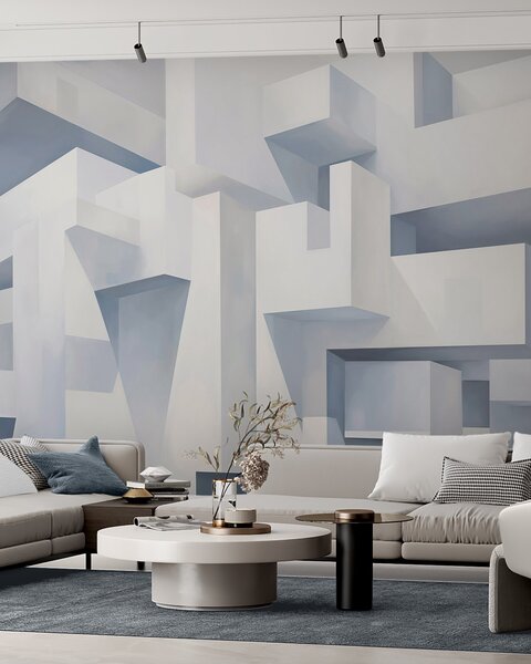 Fotótapéta Geometriai absztrakció, 3d fotótapéta, Fotótapéta 3d geometriai alakzatok, w05823 : Uwalls.hu