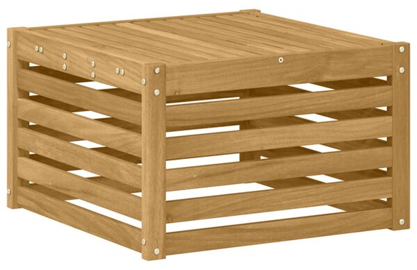 VidaXL Ülőgarnitúrák párnával 9 pcs Fehér és Krém színű Tömör Akácfa