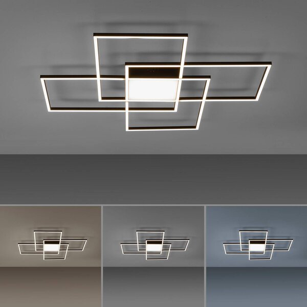 Q-Smart-Home Paul Neuhaus Q-ASMIN LED menny. lámpa 80 x cm, dimmelhető, Fekete, Nappali / Étkező, Műanyag, Modern
