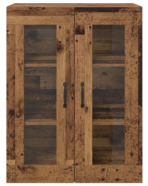 Fali Szekrények 2 pcs Régi fa 69,5 x 34 x 90 cm Faanyag