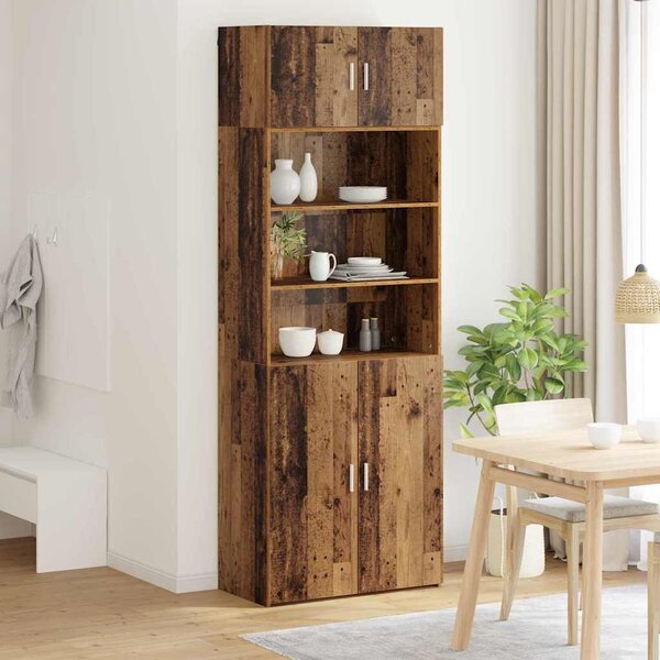 Tárolószekrény Öreg fa 80 x 42,5 x 225 cm Faanyag