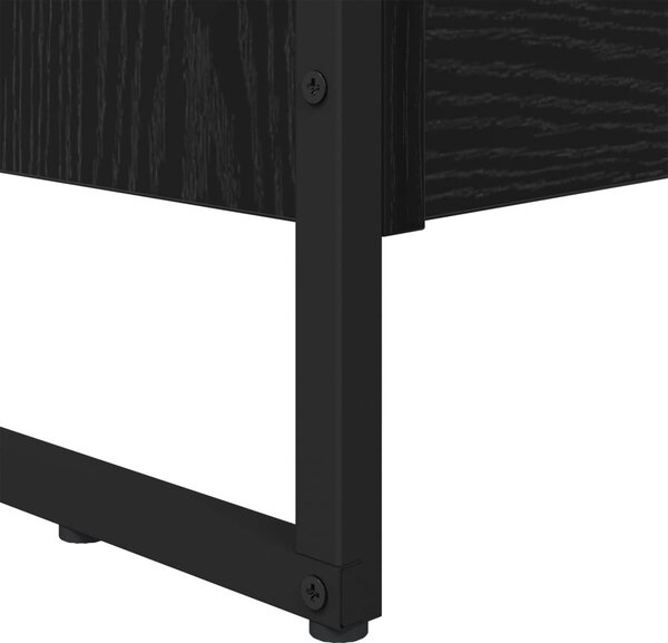 Könyvespolc 2 pcs Fekete tölgy 80 x 30 x 155 cm Faanyag