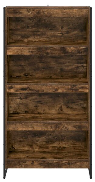 Könyvespolc 2 pcs Füstös tölgy 80 x 30 x 155 cm Faanyag