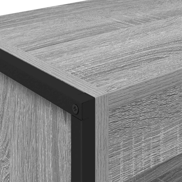 Könyvespolc 2 pcs Szürke Sonoma 80 x 30 x 189,5 cm Faanyag