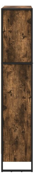 Könyvespolc 2 pcs Füstös tölgy 80 x 30 x 155 cm Faanyag