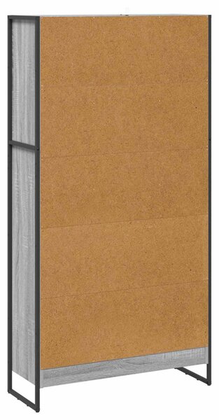 Könyvespolc 2 pcs Szürke Sonoma 80 x 30 x 155 cm Faanyag