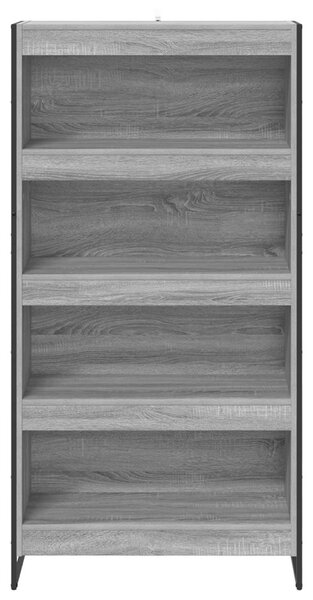 Könyvespolc 2 pcs Szürke Sonoma 80 x 30 x 155 cm Faanyag