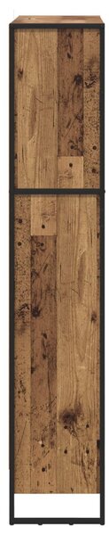 Könyvespolc 2 pcs Öreg fa 80 x 30 x 155 cm Faanyag