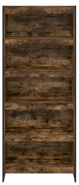 Könyvespolc 2 pcs Füstös tölgy 80 x 30 x 189,5 cm Faanyag