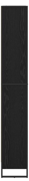 Könyvespolc 2 pcs Fekete tölgy 80 x 30 x 189,5 cm Faanyag